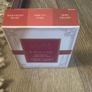 Laura Geller Metallic Lipstick Set in Rose, Pink, Velvet